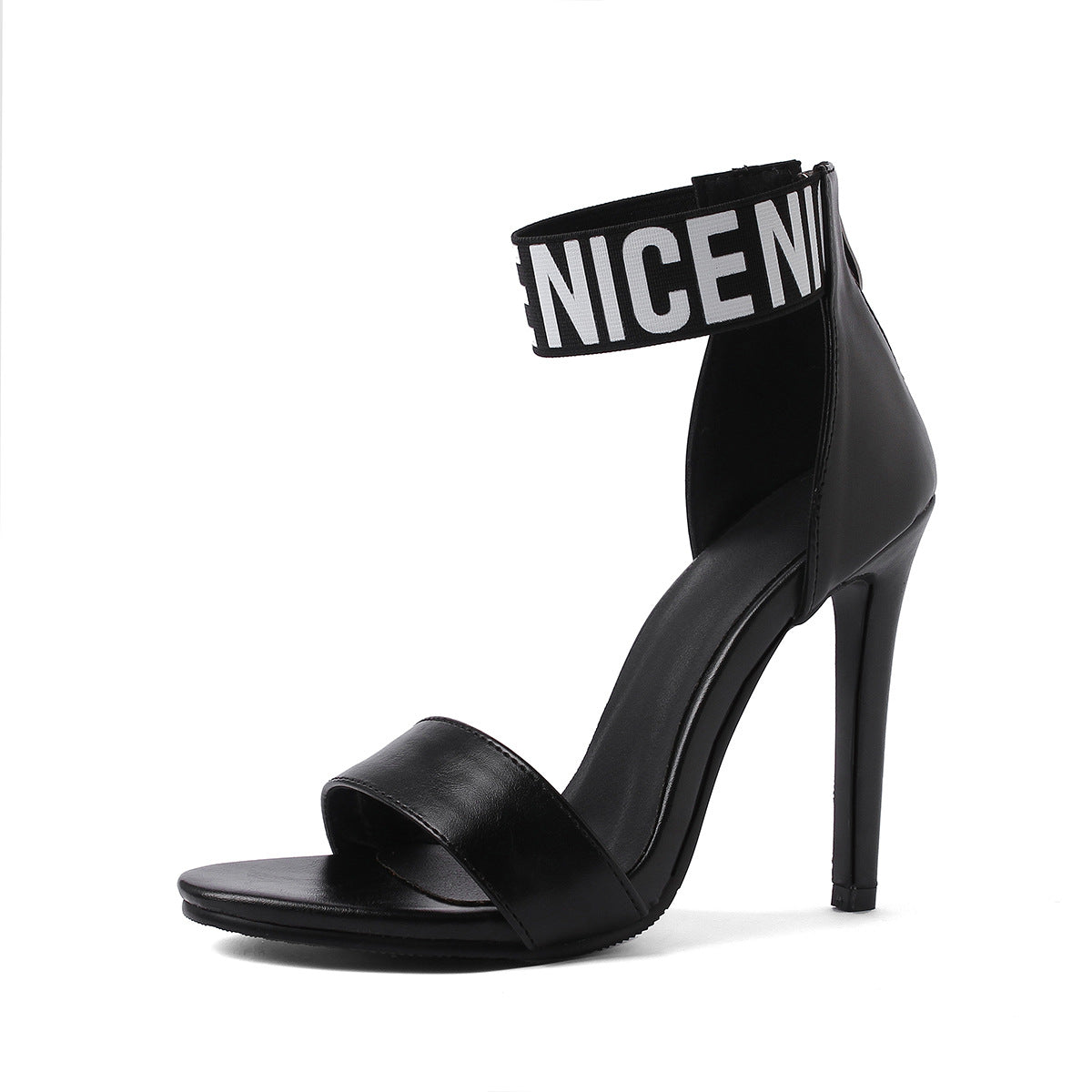 Open-Toe High Heels for Women with Slim Heels